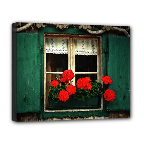 Window Deluxe Canvas 20  X 16  (framed) by Siebenhuehner