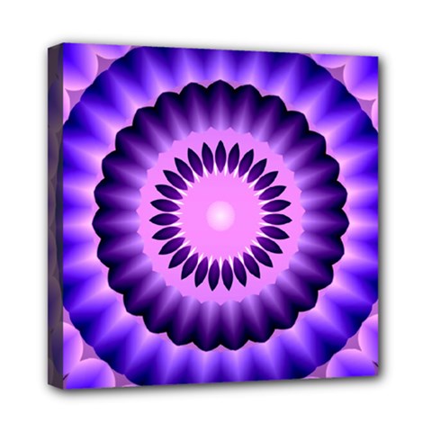 Mandala Mini Canvas 8  X 8  (framed) by Siebenhuehner