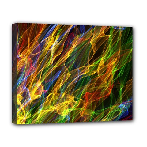 Abstract Smoke Deluxe Canvas 20  X 16  (framed) by StuffOrSomething