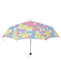 Mod Pastel Geometric Folding Umbrella View3