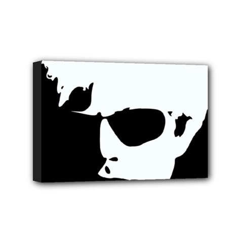 Warhol Mini Canvas 6  X 4  (framed) by icarusismartdesigns