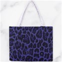 Blue Leapord Bling All Over Print Tiny Tote Bag View1