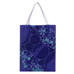 Purple Turquoise Abstract All Over Print Classic Tote Bag by OCDesignss