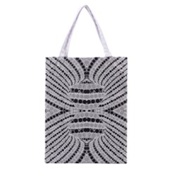 Insane Black&white Textured  All Over Print Classic Tote Bag by OCDesignss