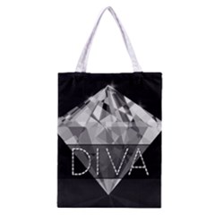 Diva Diamond  All Over Print Classic Tote Bag by OCDesignss