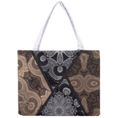 Crazy Beautiful Black Brown Abstract  Tiny Tote Bag by OCDesignss