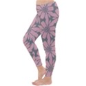 Pink flowers pattern Winter Leggings View2