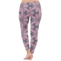 Pink flowers pattern Winter Leggings View4