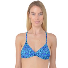 Blue Confetti Storm Reversible Tri Bikini Tops by KirstenStar