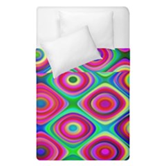 Psychedelic Checker Board Duvet Cover (single Size) by KirstenStar