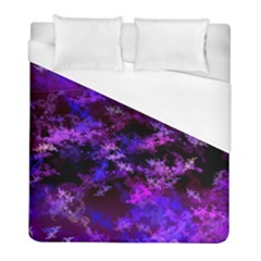 Purple Skulls Goth Storm Duvet Cover Single Side (twin Size) by KirstenStar