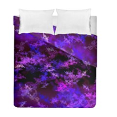 Purple Skulls Goth Storm Duvet Cover (twin Size) by KirstenStar