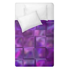 Purple Square Tiles Design Duvet Cover (single Size) by KirstenStar