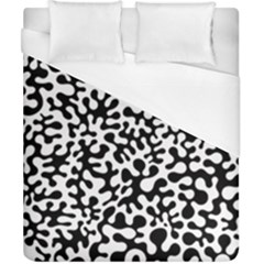 Black And White Blots  Duvet Cover Single Side (double Size) by KirstenStar