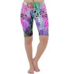 Abstract Music  Cropped Leggings by ImpressiveMoments