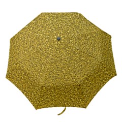 Sparkling Glitter Golden Folding Umbrellas by ImpressiveMoments