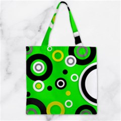 Florescent Green Yellow Abstract  Zipper Grocery Tote Bags by OCDesignss