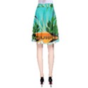 Surfboard With Palm And Flowers A-Line Skirts View2