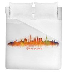 Barcelona City Art Duvet Cover Single Side (full/queen Size) by hqphoto