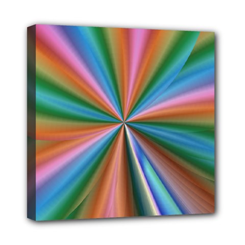 Abstract Rainbow Mini Canvas 8  X 8  by OZMedia