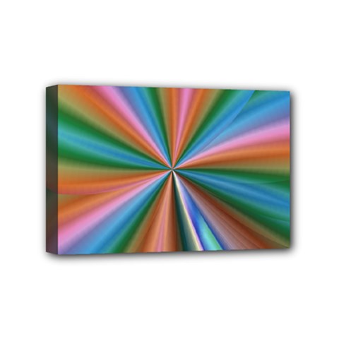 Abstract Rainbow Mini Canvas 6  X 4  by OZMedia