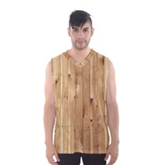 Light Wood Fence Men s Basketball Tank Top by trendistuff