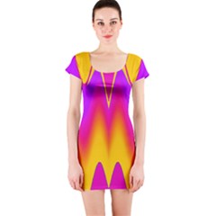 Love To The Colors Short Sleeve Bodycon Dress by pepitasart