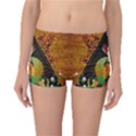 Surfing, Surfboard With Flowers And Floral Elements Boyleg Bikini Bottoms View1