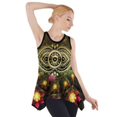 Gold Side Drop Tank Tunic by walala