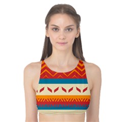 Tribal Shapes  Tank Bikini Top by LalyLauraFLM