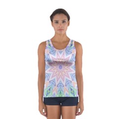 Soft Rainbow Star Mandala Tops by Zandiepants