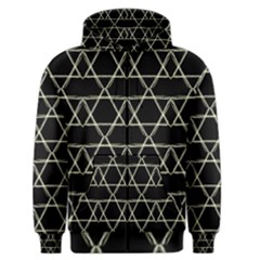 Star Of David   Men s Zipper Hoodie by SugaPlumsEmporium