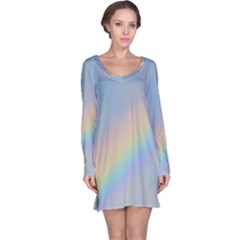 Colorful Natural Rainbow Long Sleeve Nightdress by yoursparklingshop