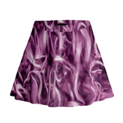 Textured Abstract Print Mini Flare Skirt by dflcprintsclothing