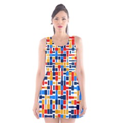 Colorful Shapes                                  Scoop Neck Skater Dress by LalyLauraFLM