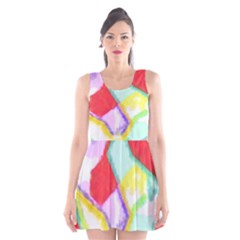 Watercolors Shapes                                         Scoop Neck Skater Dress by LalyLauraFLM