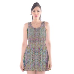 Colors For Peace And Lace In Rainbows In Decorative Style Scoop Neck Skater Dress by pepitasart