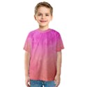 Ombre Pink Orange Kid s Sport Mesh Tee View1