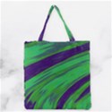 Swish Green Blue Grocery Tote Bag View1