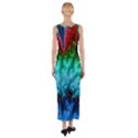 Amazing Special Fractal 25b Fitted Maxi Dress View2