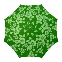 Green Hawaiian Golf Umbrellas by AlohaStore