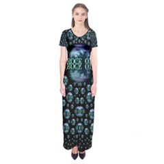 One Woman One Island And Rock On Short Sleeve Maxi Dress by pepitasart