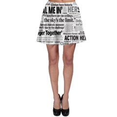 Hillary 2016 Historic Headlines Skater Skirt by blueamerica