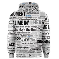 Hillary 2016 Historic Headlines Men s Zipper Hoodie by blueamerica