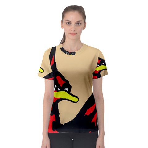 Angry Bird Women s Sport Mesh Tee by Valentinaart