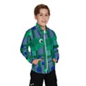 Green and blue bird Wind Breaker (Kids) View1