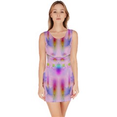 Rainbows And Leaf In The Moonshine Sleeveless Bodycon Dress by pepitasart