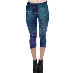 Constellations Capri Leggings  by DanaeStudio