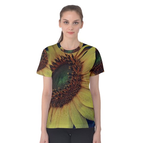 Sunflower Photography  Women s Cotton Tee by vanessagf