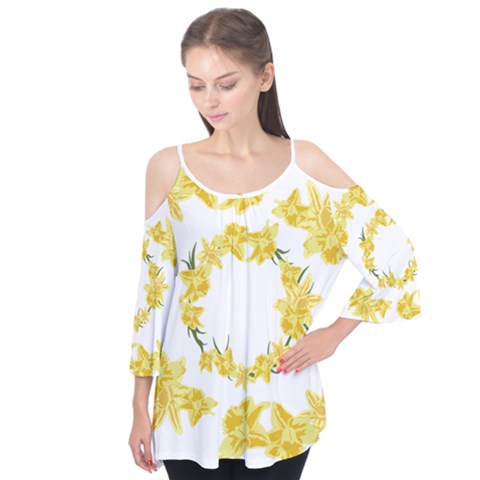 Daffodils Illustration  Flutter Tees by vanessagf